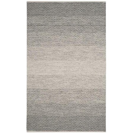 Safavieh 6 x 9 ft. Medium Rectangle Montauk Hand Woven RugBlack & Ivory MTK601A-6